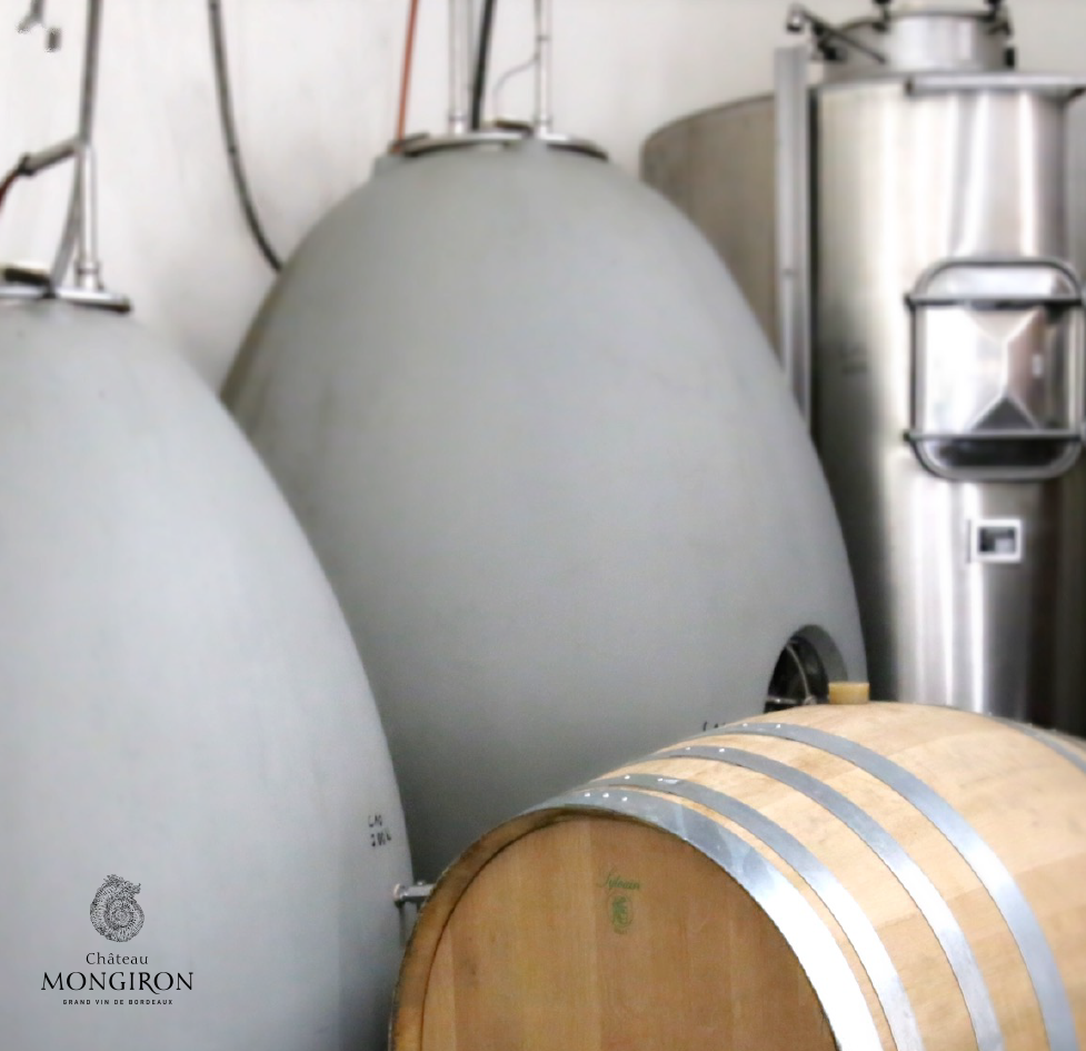 Egg-shaped concrete tank fermentation